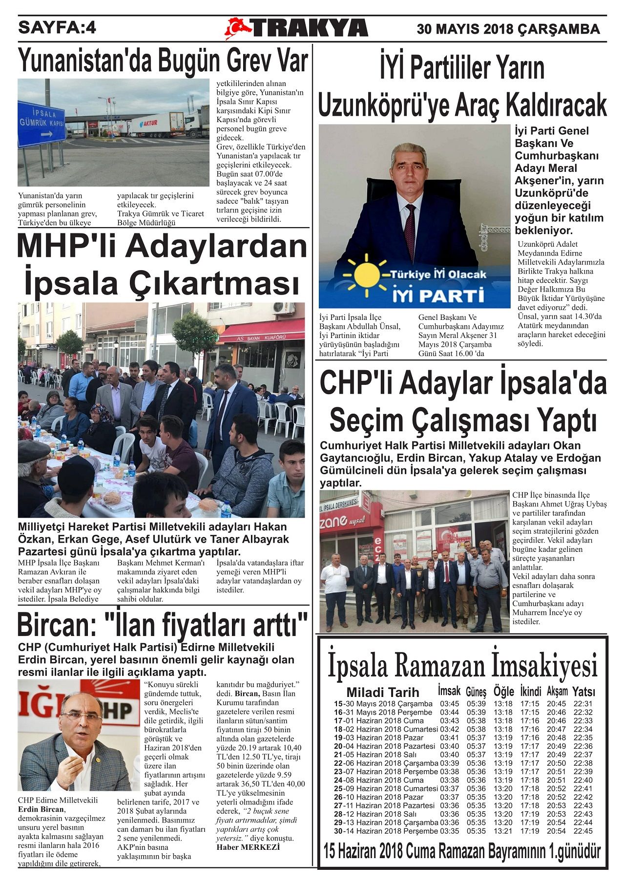 30 Mayıs 2018