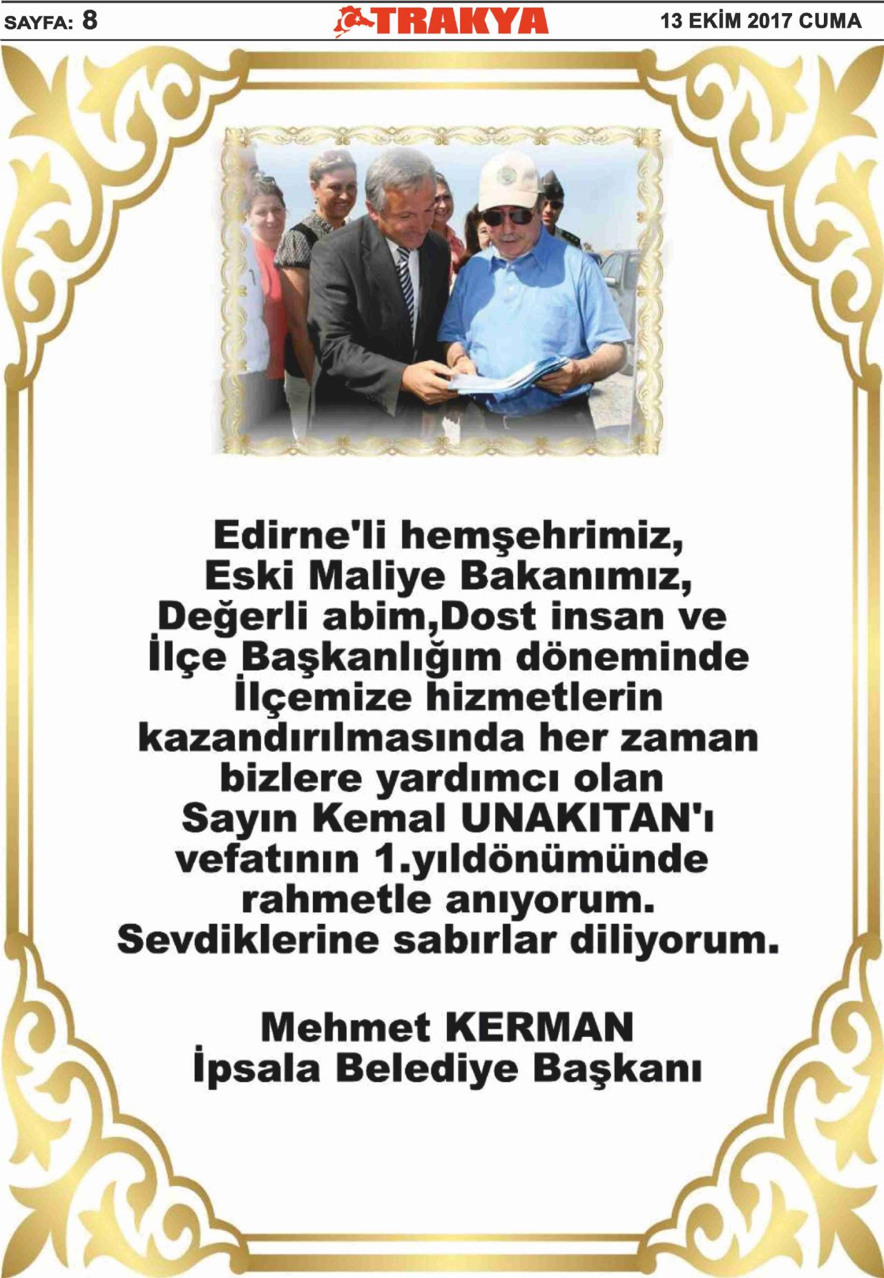 13 ekim 2017