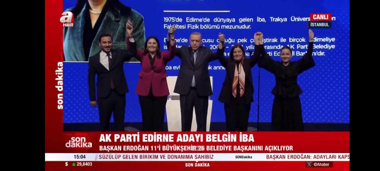 AK Parti’nin Edirne Adayı Belgin İba Oldu.