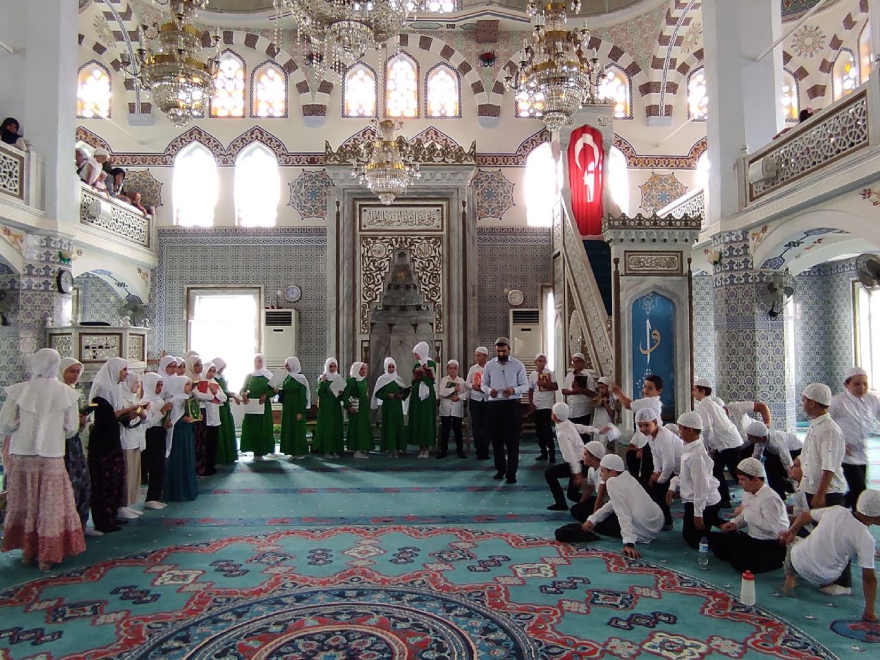 Yaz Kur'an Kursu Öğrencilerinin Hatim Duası Yapıldı