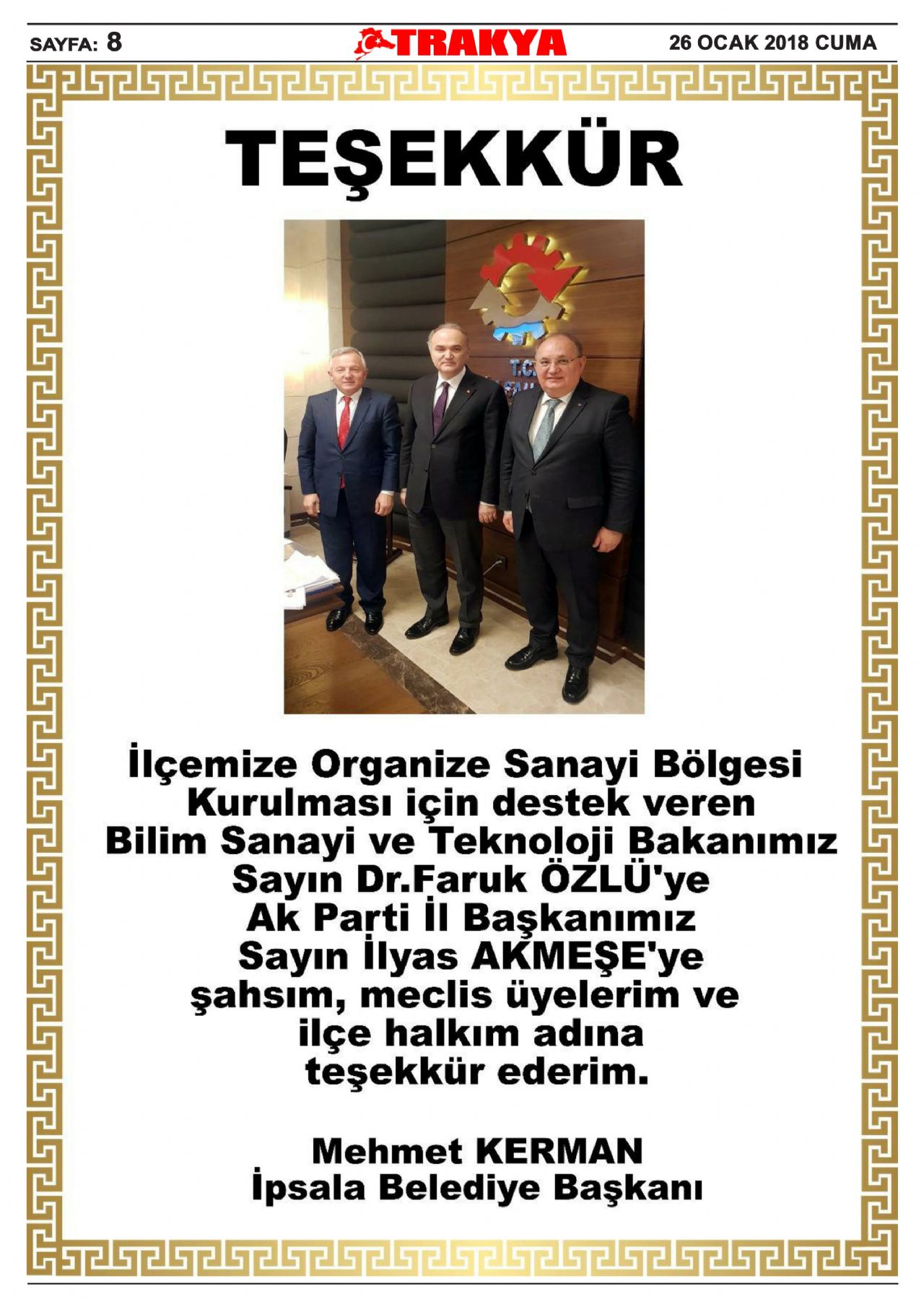 26 Ocak 2018