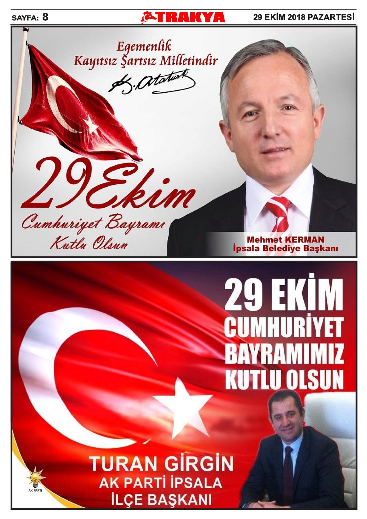 29 Ekim 2018