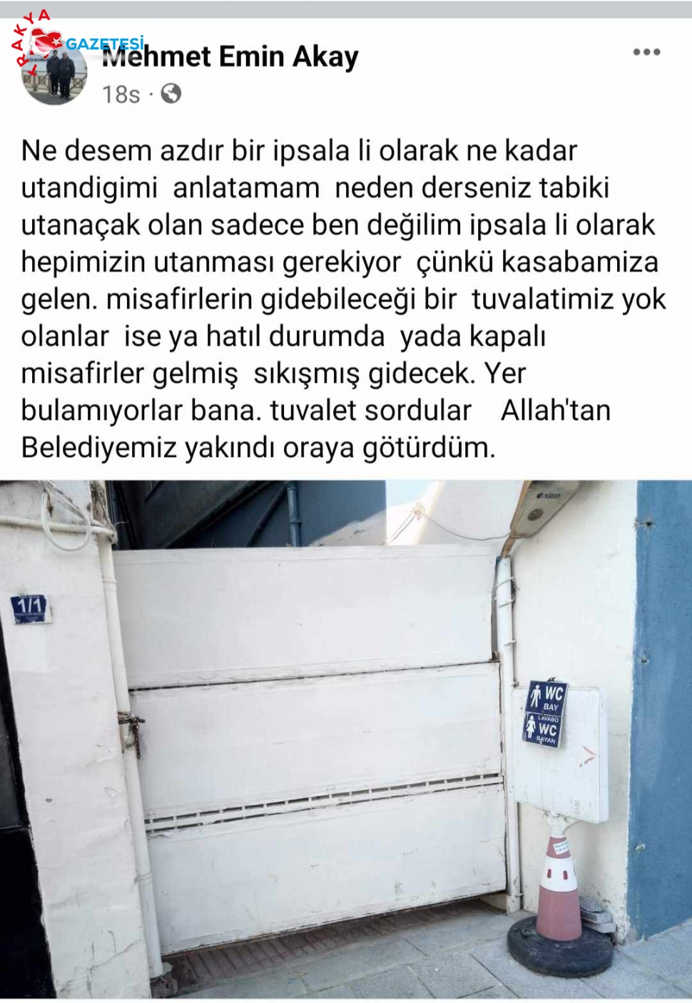 Akay’dan Tuvalet Sitemi..