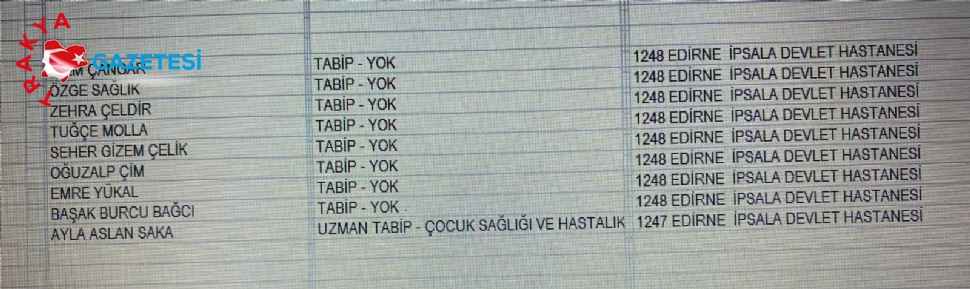 Hastaneye 8 Pratisyen,1 Uzman Doktor Atandı.