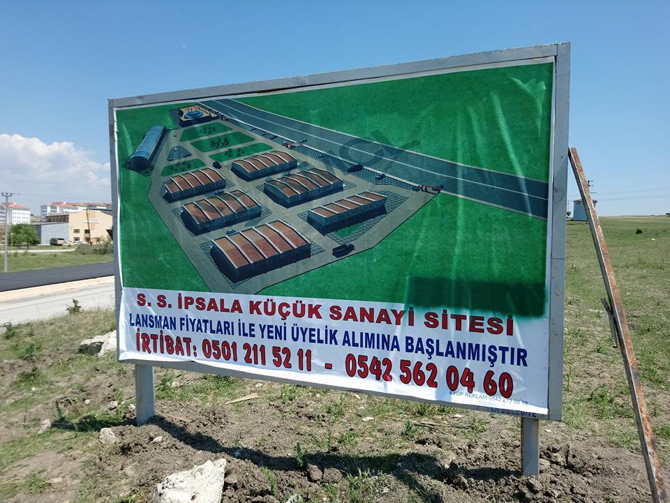 S.S.İpsala Küçük Sanayii Sitesi İhaleye Çıkıyor.