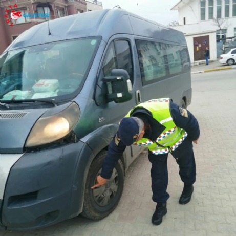 İpsala’da Servis Araçları Denetlendi.