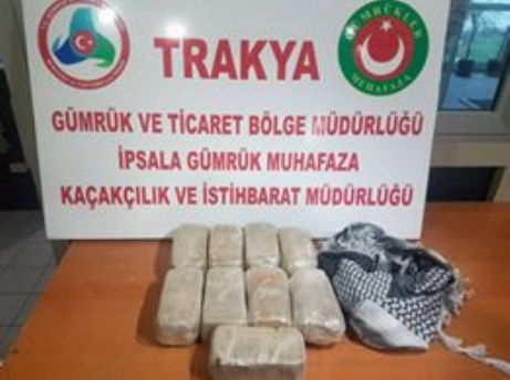 İpsala Sınır Kapısı'nda 15 kilo esrar ve 5 kilo eroin yakalandı