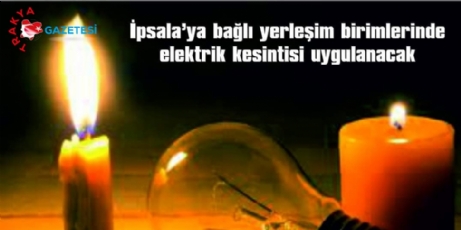 Elektrik Kesintisi Yapılacak.