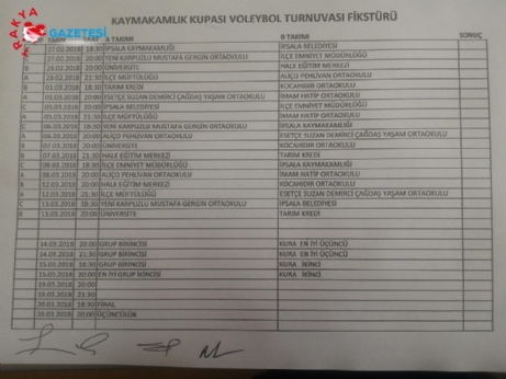 Kaymakamlık Voleybol Turnuvası Başladı.