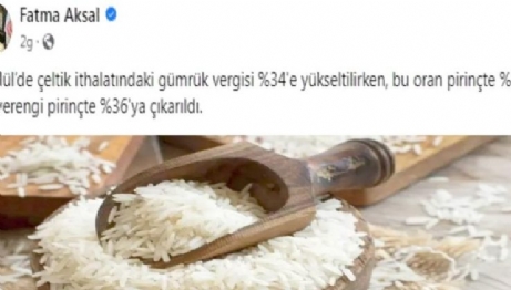 Çeltikte Gümrük Vergisi Yüzde 34’e Yükseltildi